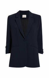 Crepe Khloe Blazer Navy