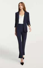 Crepe Khloe Blazer Navy