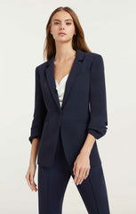 Crepe Khloe Blazer Navy