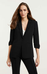 Crepe Khloe Blazer Black