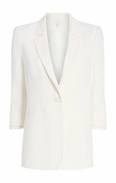Crepe Khloe Blazer Ivory