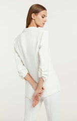 Crepe Khloe Blazer Ivory