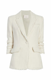 Boucle Khloe Blazer Gardenia