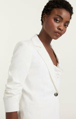 Denim Khloe Blazer White