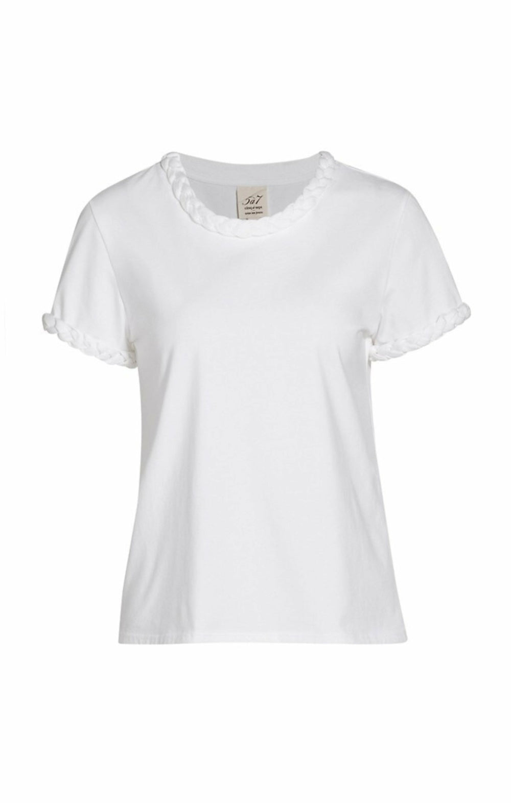 Braided Tee White