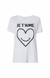 Smiling Heart Tee White
