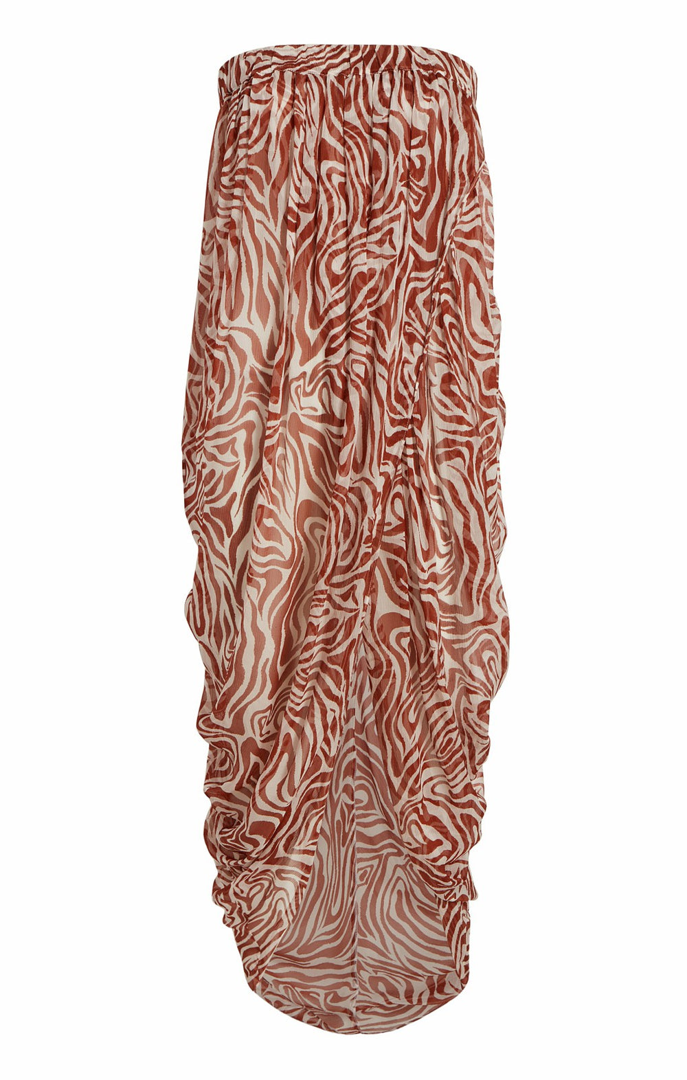Woodblock Zebra Libbie Coverup Sequoia/Ivory