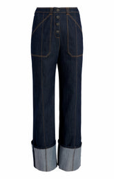 Cuffed Benji Pant Indigo