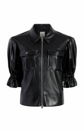 Lite Vegan Leather Holly Jacket Black