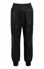 Lite Vegan Leather Jenning Pants Black