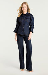 Denim Scrunched Canyon Jacket Indigo