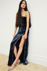 Eponine Gown Peacock Blue