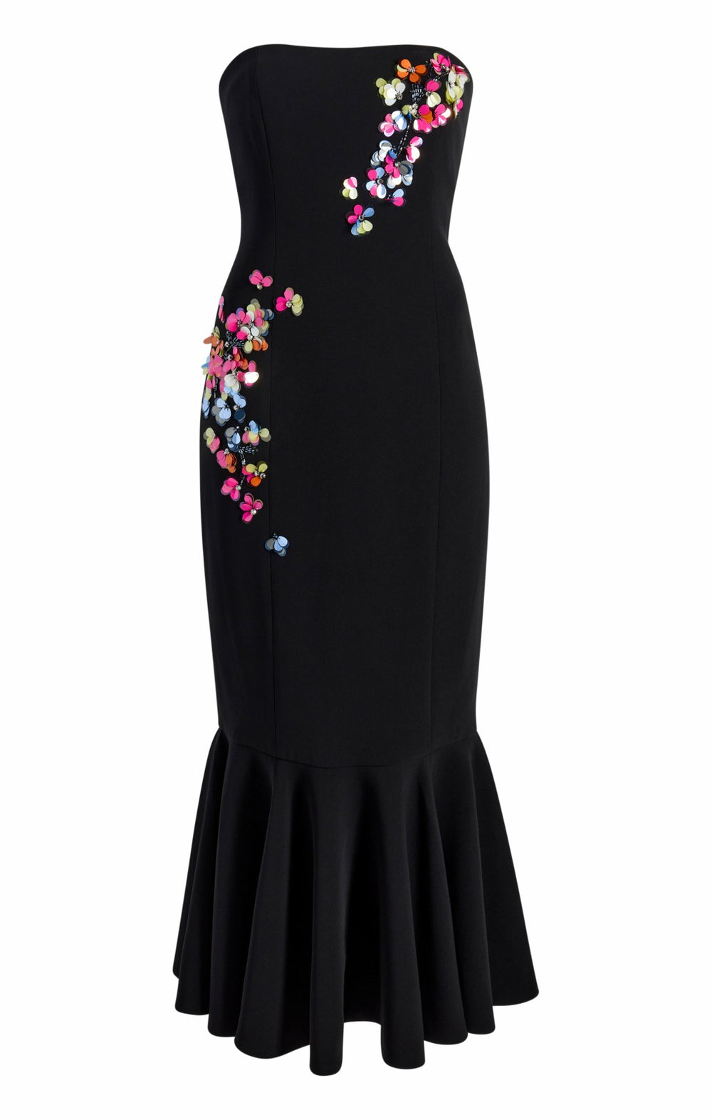Paillette Vines Juniper Dress Black/Multi
