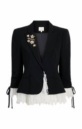 Le Petit Roxie Blazer Black/Ivory