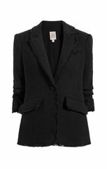 Boucle Khloe Blazer Black