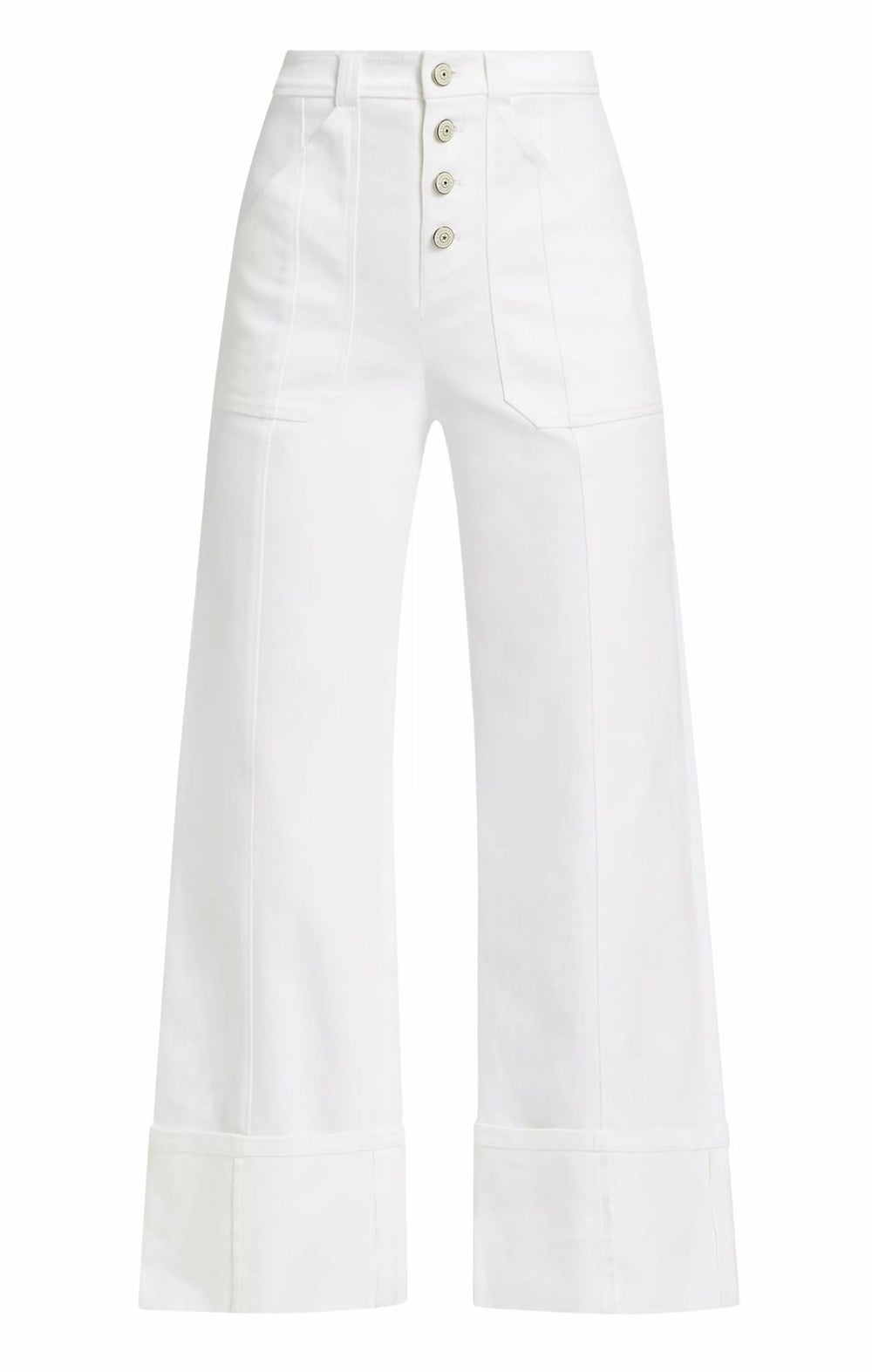 Cuffed Benji Pant White
