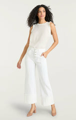 Cuffed Benji Pant White
