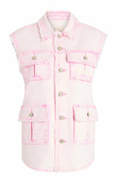 Sleeveless Vera Jacket Flamingo