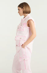 Sleeveless Vera Jacket Flamingo
