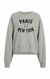 Paris New York Brandy Pullover Heather Grey/Black