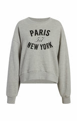 Paris New York Brandy Pullover Heather Grey/Black