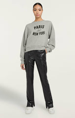 Paris New York Brandy Pullover Heather Grey/Black
