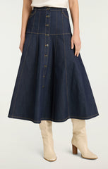 Veena Skirt Indigo