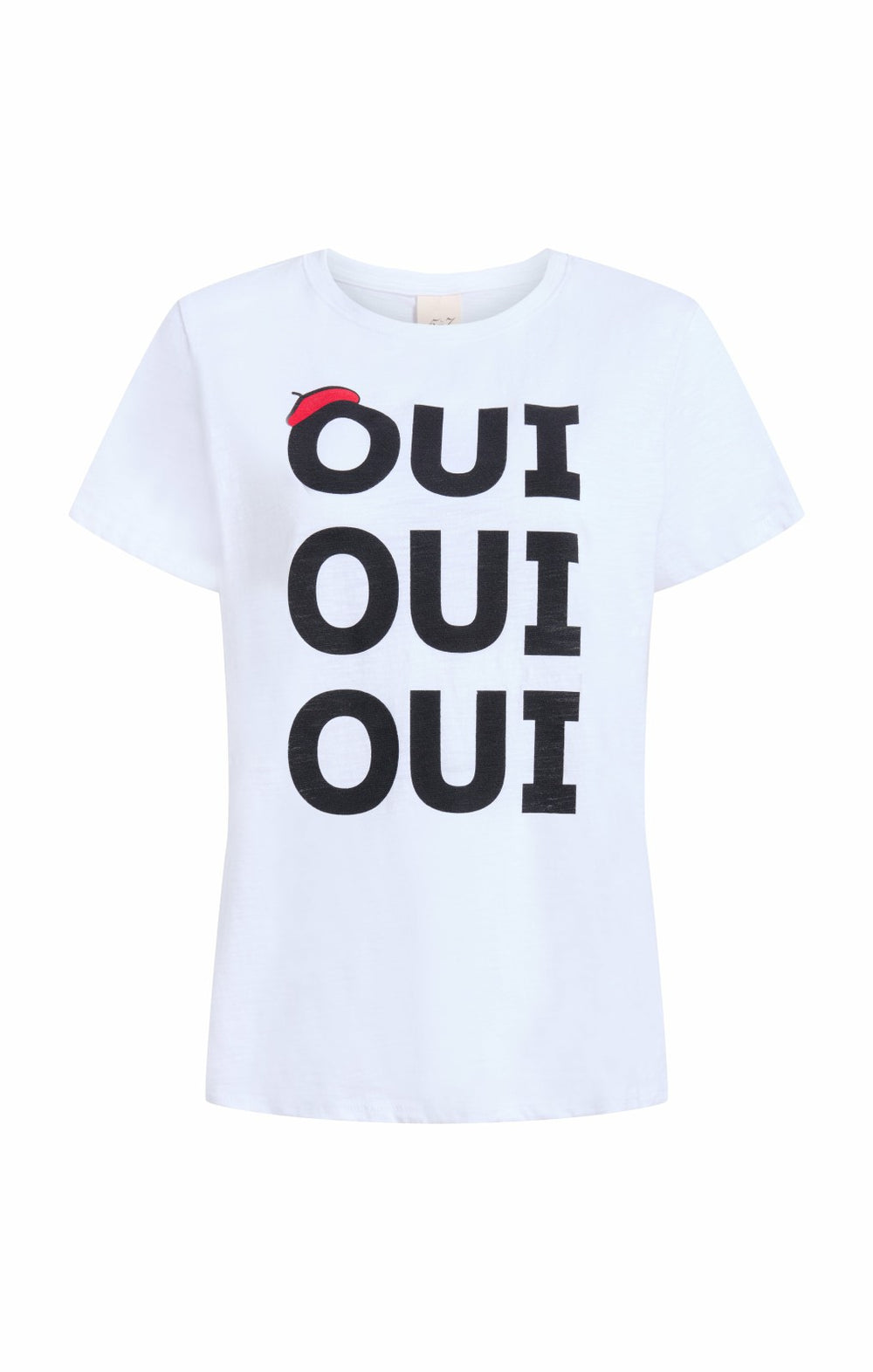 Oui Oui Oui Shrunken Tee White/Black