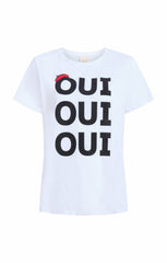 Oui Oui Oui Shrunken Tee White/Black