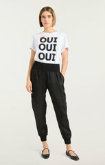 Oui Oui Oui Shrunken Tee White/Black