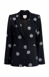 Crystal Dot Karlie Blazer Black/Silver