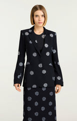 Crystal Dot Karlie Blazer Black/Silver