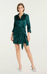 Mini Jacey Dress Green Onyx