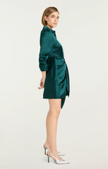 Mini Jacey Dress Green Onyx