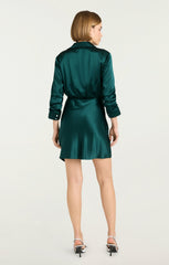 Mini Jacey Dress Green Onyx