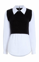 Mara Shaker Pullover Black