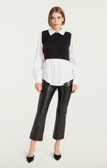 Mara Shaker Pullover Black
