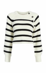 Striped Keren Pullover Ivory/Black
