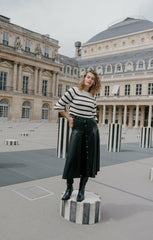 Striped Keren Pullover Ivory/Black