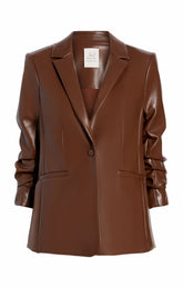 Vegan Leather Kylie Blazer Espresso