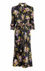 Brigitte Floral Jacey Dress Black Multi