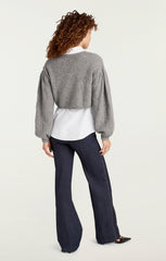 Landry Pullover Heather Grey/White