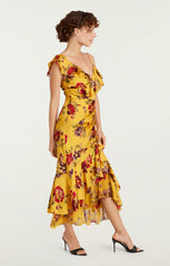 Nara Dress Deep Gold Multi