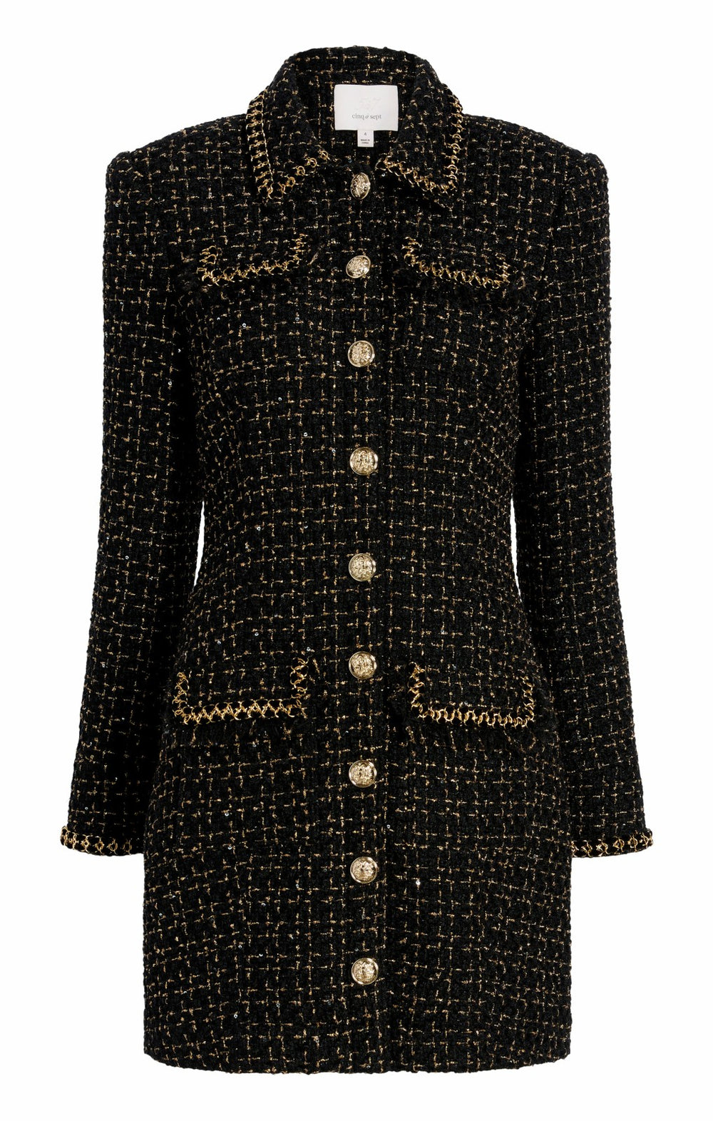 Sasha Dress Black/Gold
