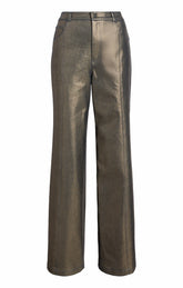 Gold Coated Francine Pant Gold