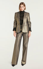 Gold Coated Francine Pant Gold