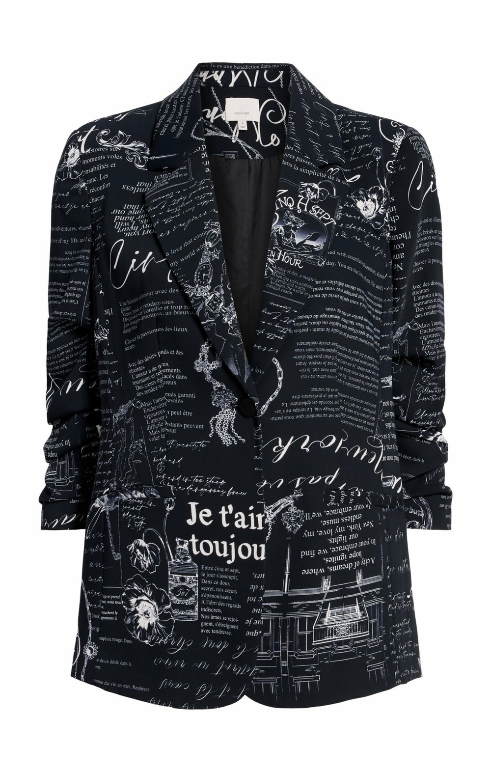 Love Stories Kylie Blazer Black/White