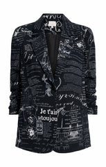 Love Stories Kylie Blazer Black/White