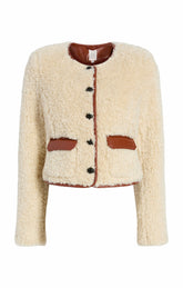 Naia Jacket Ivory/Mahogany