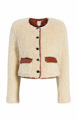 Naia Jacket Ivory/Mahogany